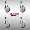 Service Caster 5 Inch 316SS Gray Polyurethane Swivel 1-3/8 Inch Expanding Stem Caster Set SCC SCC-SS316EX20S514-PPUB-138-4 - alternate 4